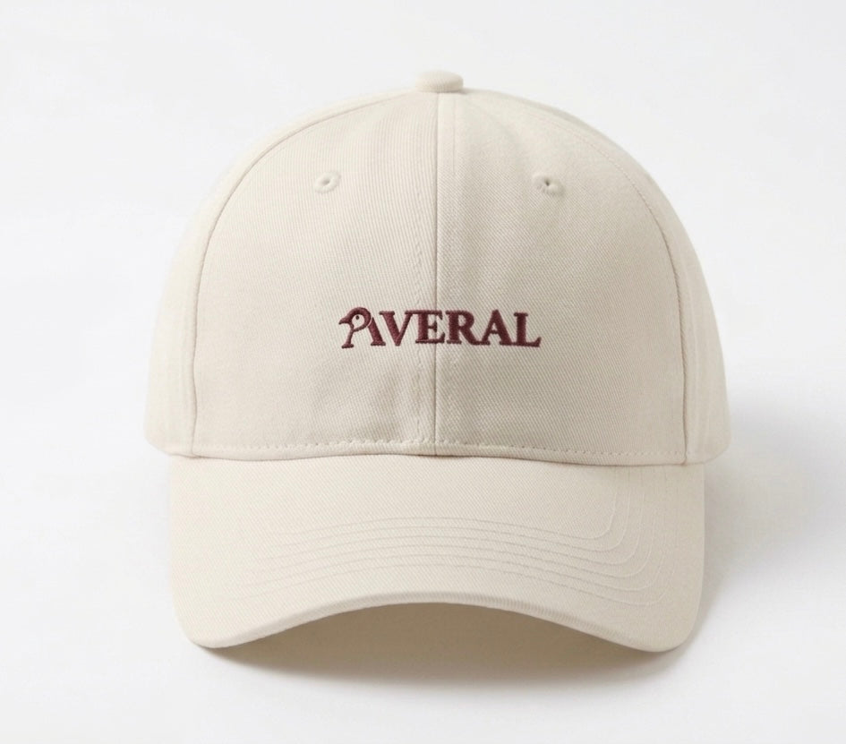 Gorra Averal  en Tejido de Gabardina Color Hueso