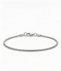 Pulsera linea pura plateada de Acero inoxidable