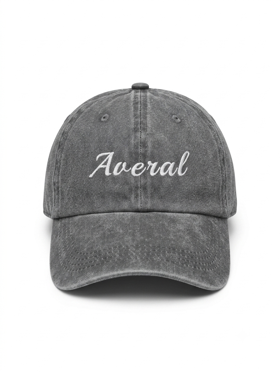 Gorra Averal Vintage Washed – Gris Deslavado